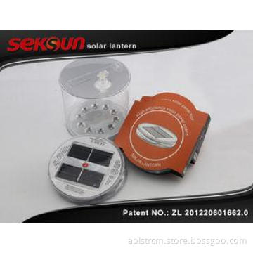 0.6W 4.5oz Reusable LED Inflatable Outdoor Solar Lanterns F